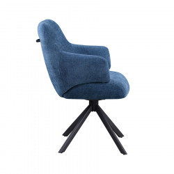Ezra Swivel Dining Chair Blue